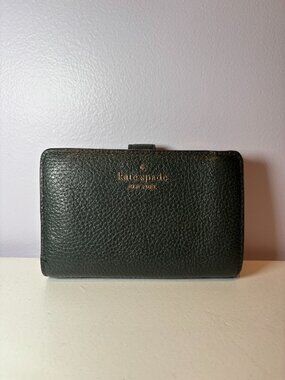 Kate Spade New York Leather Wallet Forest Green